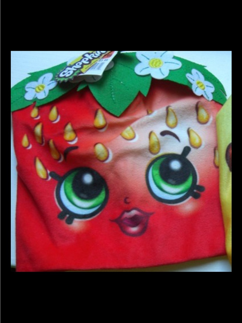 New Shopkins Girls Winter Hat BEANIE Red Strawberry Hat Halloween
